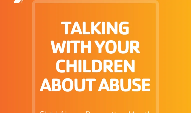 graphic about talking with your child about child abuse prevention